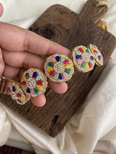 Gold Alike Floral Navratna Head band - G11454